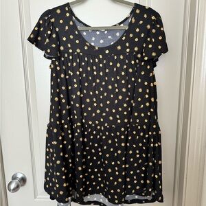 BeStage Sunflower Short Sleeve Top